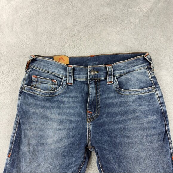 True Religion NWT Men's Size 33x32 Rocco Skinny NF 32 SN 105459 Blue Denim Jeans - Picture 5 of 11